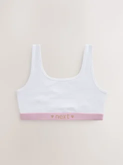 Rose/Gris - Lot de 3 crop tops (5-16 ans)