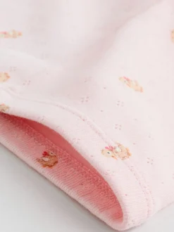 Rose/marron/cœur - Paquet de jambières pour bébé 4 (0mois-2ans)