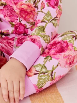 Rose/Noir - Lot de 3 pyjamas Snuggle (9mois-16ans)