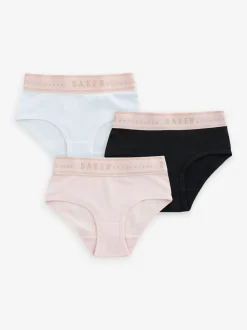 Rose/Noir/Blanc - Lot de 3 slips Baker by Ted Baker