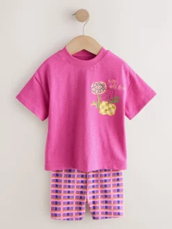 Rose/Orange - Ensemble short haut et cycliste Lot de 2 (3mois7ans)