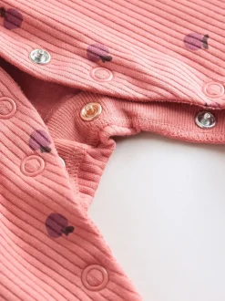 Rose/rouille Ditsy Fleuri - Lot de 5 dors-bien bébé (0-2ans)