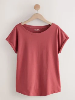 Rose/vert/blanc/jaune rayé/imprimé palmier - Lot de 5 T-shirts à mancherons