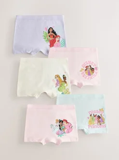 Rose/Violet - Disney Princesses Shorts Slips 5 Lot (2-12ans)