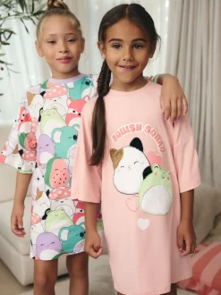 Rose/Violet - Squishmallows Nighties 2 Pack (5-14ans)