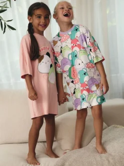 Rose/Violet - Squishmallows Nighties 2 Pack (5-14ans)