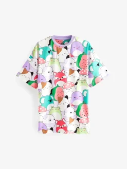 Rose/Violet - Squishmallows Nighties 2 Pack (5-14ans)