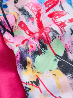 Rose/violet/graffiti - Leggings évasés (3-16ans)