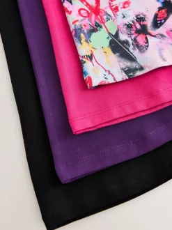 Rose/violet/graffiti - Leggings évasés (3-16ans)