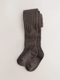 Rose/vison - Ensemble jupe à carreaux et collants (3mois-7ans)