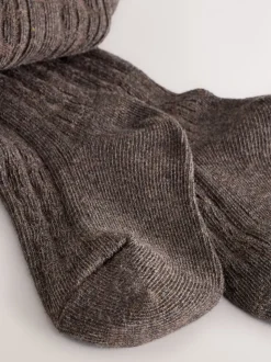 Rose/vison - Ensemble jupe à carreaux et collants (3mois-7ans)