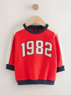Rouge 1982 - Sweat imprimé All-over Col rond (3mois -7ans)