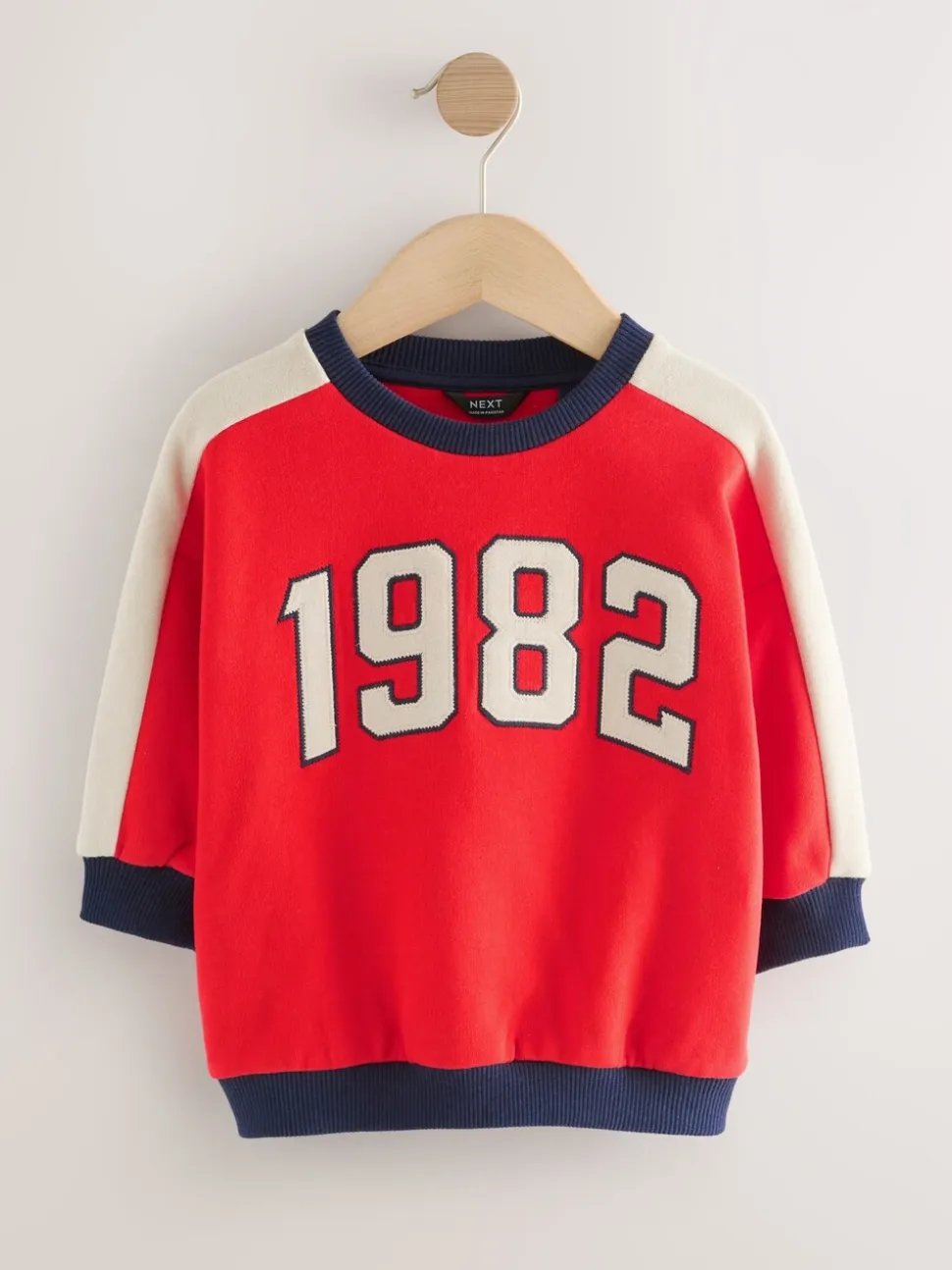 Rouge 1982 - Sweat imprimé All-over Col rond (3mois -7ans)
