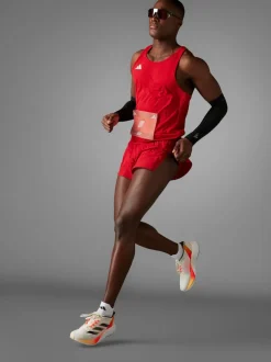 Rouge - Adidas Adizero Essentials Running Split Shorts