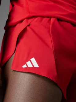 Rouge - Adidas Adizero Essentials Running Split Shorts