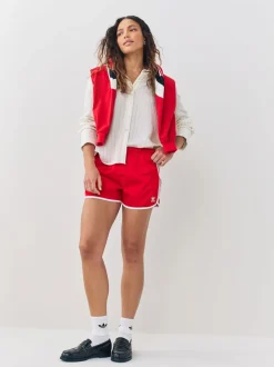 Rouge - adidas Originals Adicolour 3-Rayures Sprinter Shorts