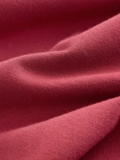 Rouge - Ajustement régulier - Polo Manches courtes Pique