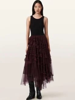 Rouge - Allsaints Jen Tulle Jupes