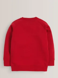 Rouge - Chandail scolaire à col roulé (3-16ans)