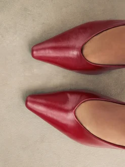 Rouge - Chaussures à talons hauts à bout pointu