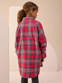Rouge - Chemise à carreaux (3-16ans)