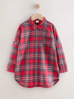 Rouge - Chemise à carreaux (3-16ans)