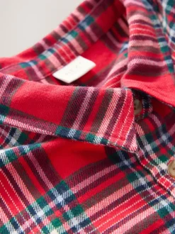 Rouge - Chemise à carreaux (3-16ans)