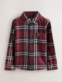 Rouge - Chemise Superdry à carreaux
