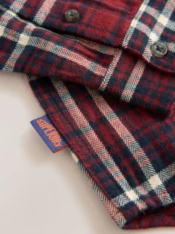 Rouge - Chemise Superdry à carreaux