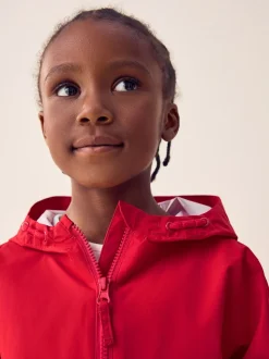 Rouge - Combinaison imperméable zippée à capuche (12mois -10ans)