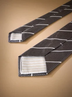 Rouge - Cravate Signature en soie italienne