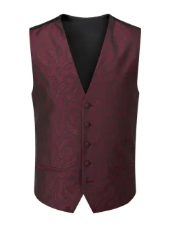 Rouge - Gilet Skopes Party Motif paisley