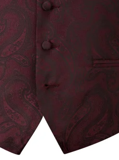 Rouge - Gilet Skopes Party Motif paisley