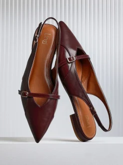 Rouge - Linzi Chaussures de ballet à bout pointu Prague avec boucle