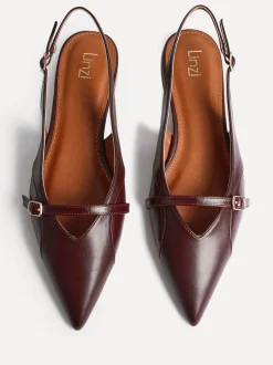 Rouge - Linzi Chaussures de ballet à bout pointu Prague avec boucle