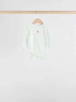 Rouge - Lot de 5 bodies à manches longues Bébé London