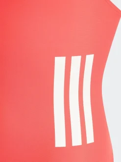 Rouge - maillot de bain adidas 3-Rayures C-Back pour enfant