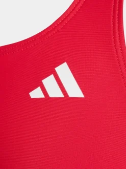 Rouge - Maillot de bain adidas V-back enfant