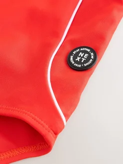 Rouge - Maillot de bain Racerback (3-16ans)