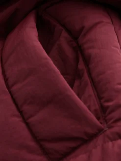 Rouge - Manteau long rembourré imperméable