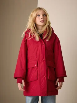 Rouge - Manteau matelassé imperméable (4-12ans)