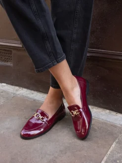 Rouge - Novo Mocassins à bordure celeste avec anneau