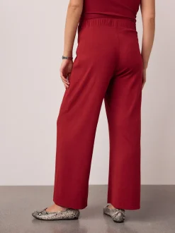 Rouge - Pantalons Grossesse ultra-doux Jambe large