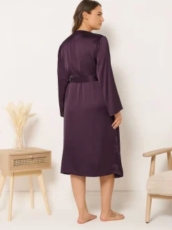 Rouge - Peignoir Yours Curve en satin