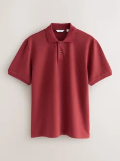Rouge - Polos texturé Coupe classique