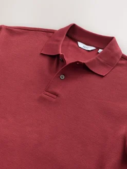 Rouge - Polos texturé Coupe classique