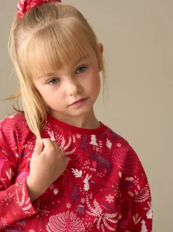 Rouge - Pyjama Angel & Rocket Amelia imprimé scandinave