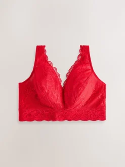 Rouge - Soutien-gorge en dentelle maintien total