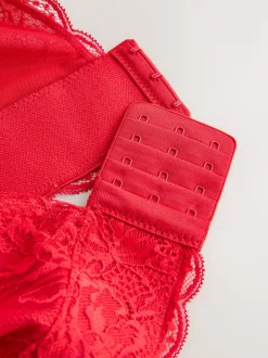 Rouge - Soutien-gorge en dentelle maintien total