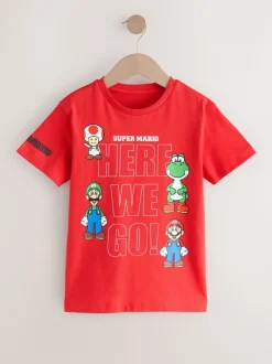 Rouge - T-shirt Mario Gaming (3-16ans)